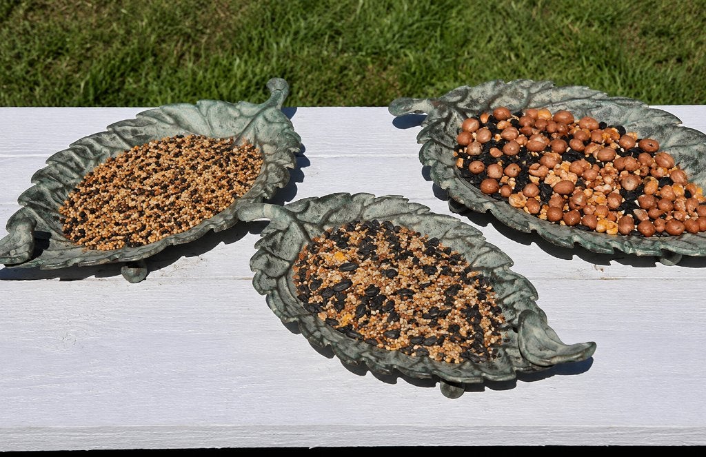 3 VOEDERSCHALEN / VAN METAAL, Nieuw, Info@huisentuindecoratiemarie.nl, Huis en tuin decoratie marie, Peize