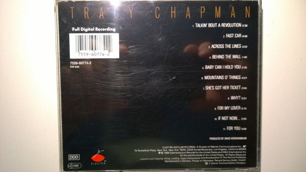 Tracy Chapman - Tracy Chapman, Cd's en Dvd's, Ophalen of Verzenden, Zo goed als nieuw, Pop, Album