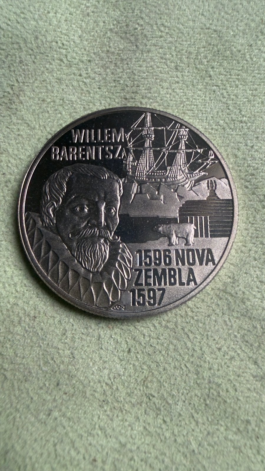 NETHERLANDS 5 EURO 1996 UNC Willem Barentsz,, Ophalen of Verzenden, Overige materialen