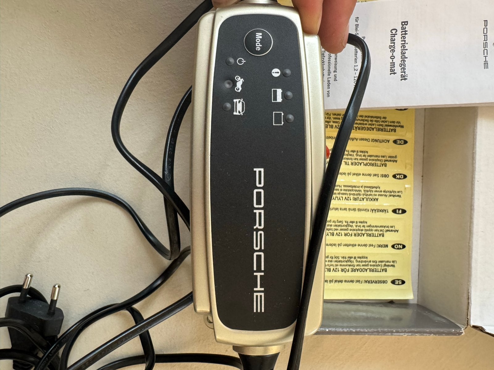 Porsche Accu Lader druppellader Charge-o-mat Tequipment, Ophalen of Verzenden, Gebruikt, Porsche