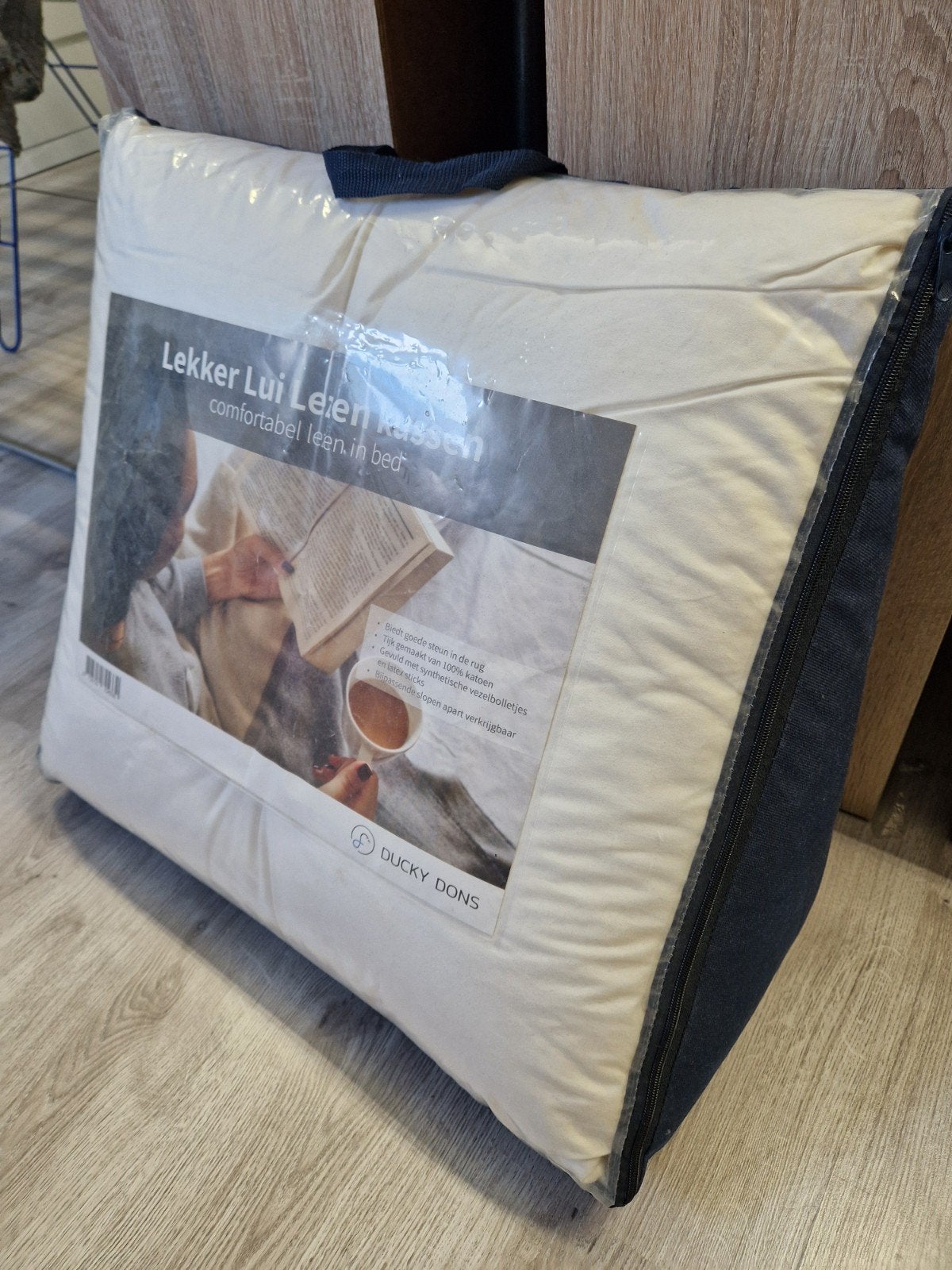 Lekker Lui Lezen kussen - Zo goed als nieuw, Ophalen, Overige merken, Wit, Zo goed als nieuw