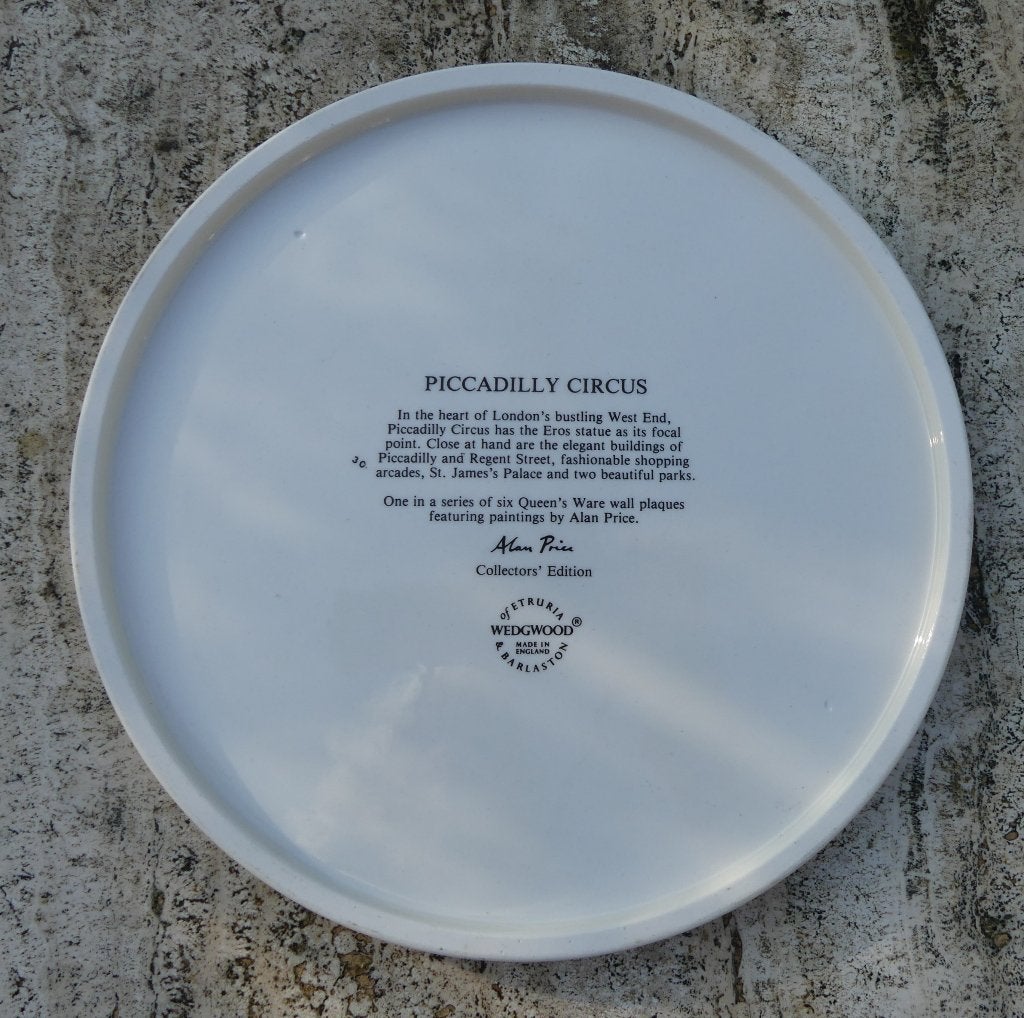 Wedgwood Piccadilly Circus Alan Price Queens Ware Collection, Klassiek, Nieuw, Ophalen of Verzenden, Bord(en)