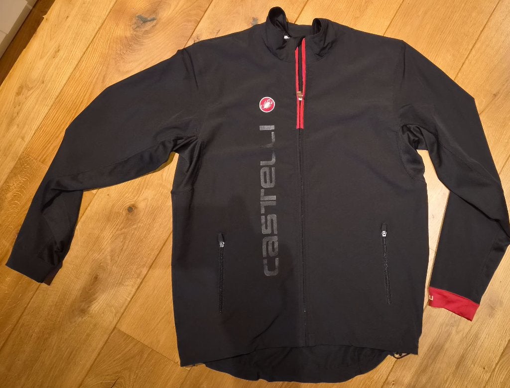 Castelli Fietsjack Zwart als nieuw XL, Castelli, Zo goed als nieuw, XL, Bovenkleding