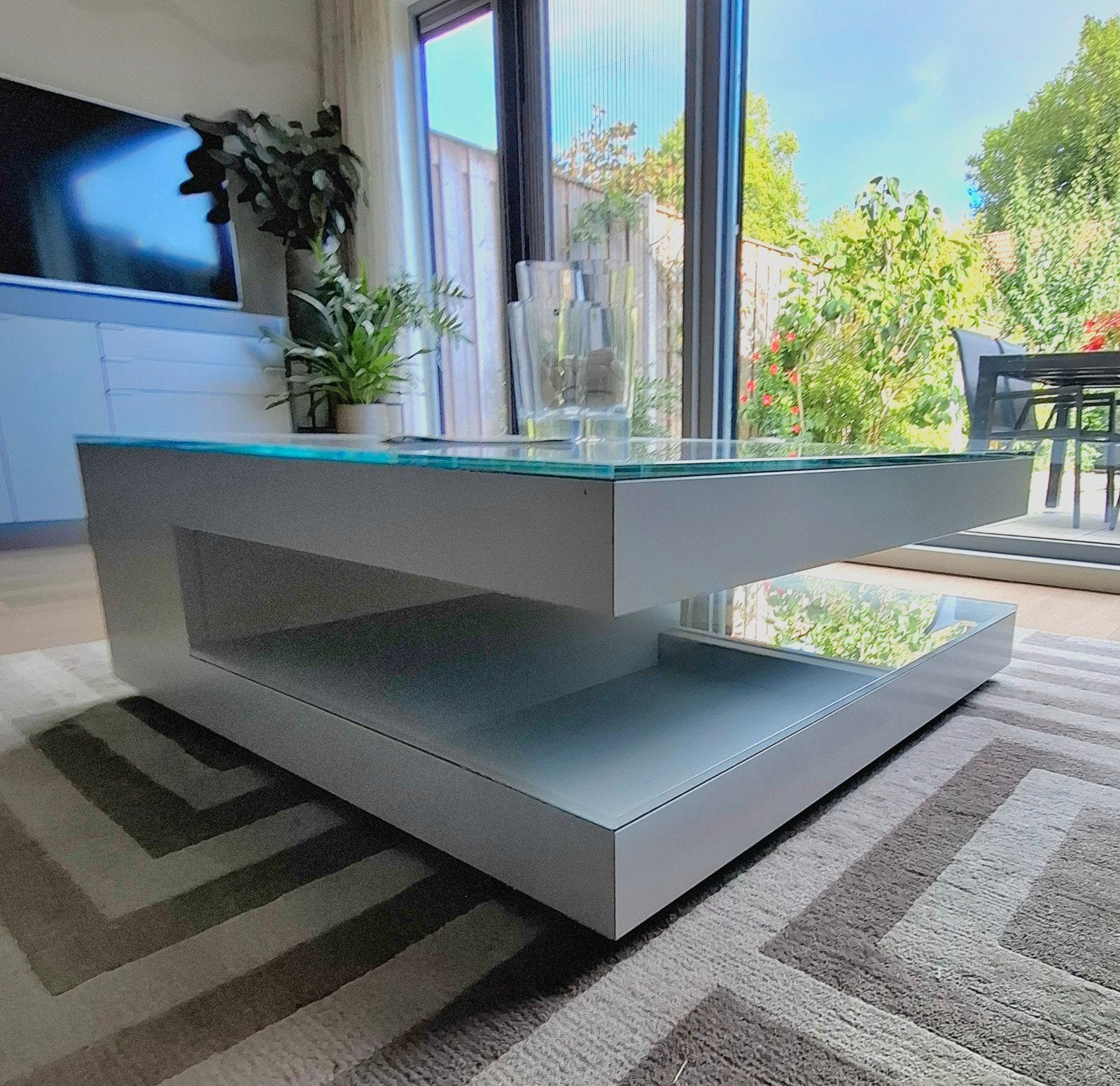 KARAT KA/S100 Salontafel, Ophalen, Vierkant, 100 tot 150 cm, 50 tot 100 cm