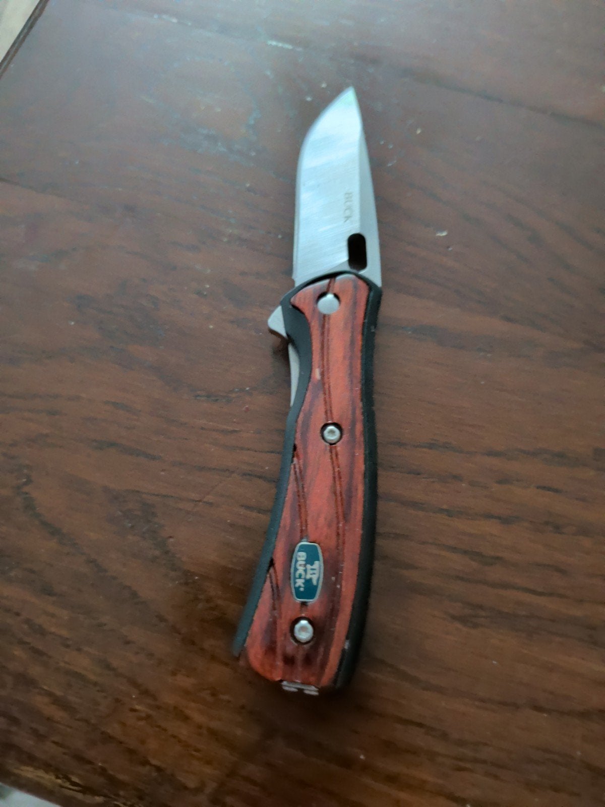 Buck Zakmes met Rosewood Houten handvat 16 cm, Ophalen of Verzenden, Zo goed als nieuw