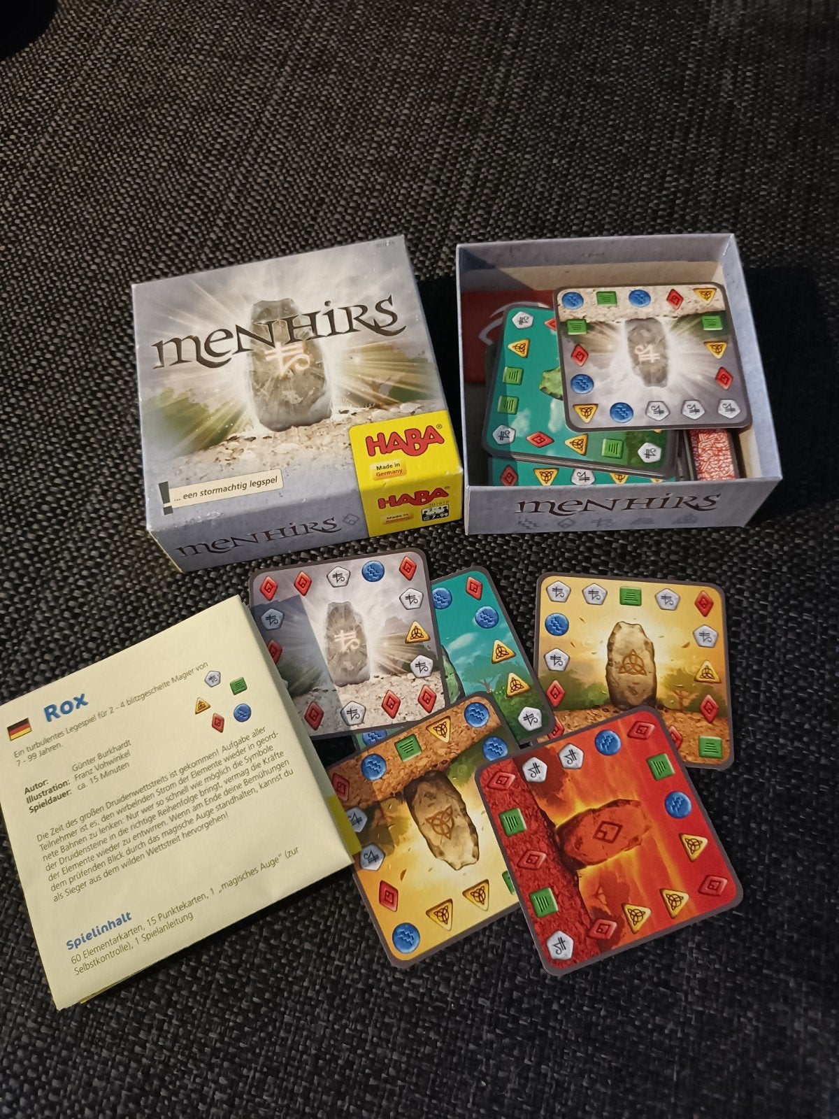 Menhirs - Een stormachtig legspel van HABA, Drie of vier spelers, Ophalen of Verzenden, Zo goed als nieuw, HABA