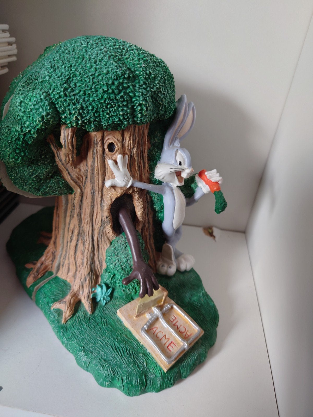 Boekensteun Bugs Bunny en Taz Disney, Verzamelen, Poppetjes en Figuurtjes, Ophalen of Verzenden, Gebruikt