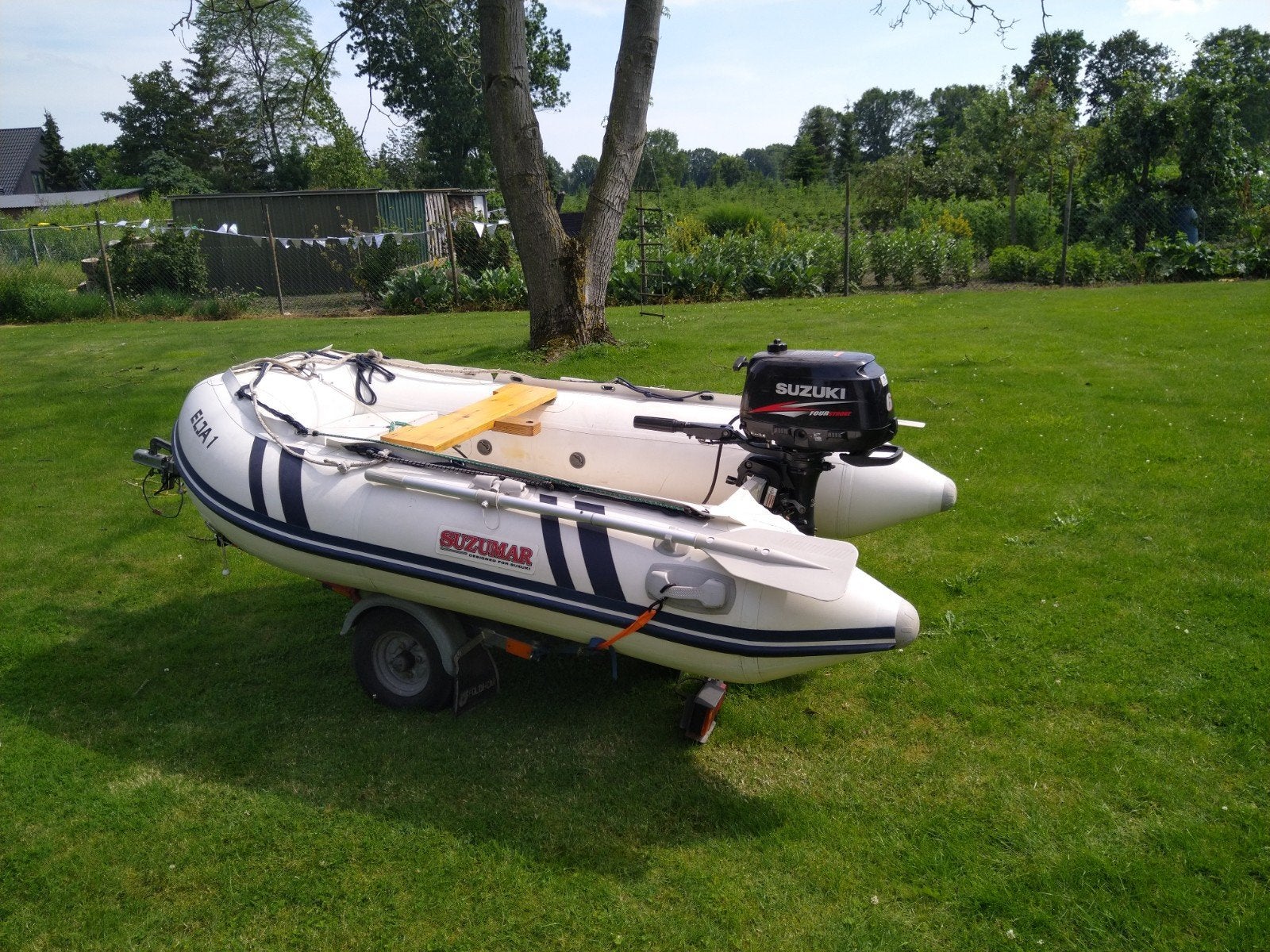 Suzumar rib 270 inclusief trailer en motor, Watersport en Boten, Ophalen