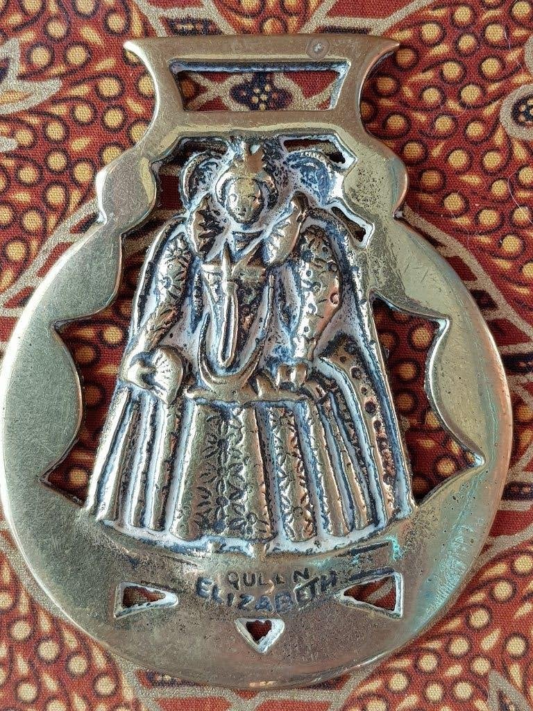 Antiek kleppermannetje uit Engeland met Queen Elizabeth., Antiek en Kunst, Ophalen of Verzenden, Koper