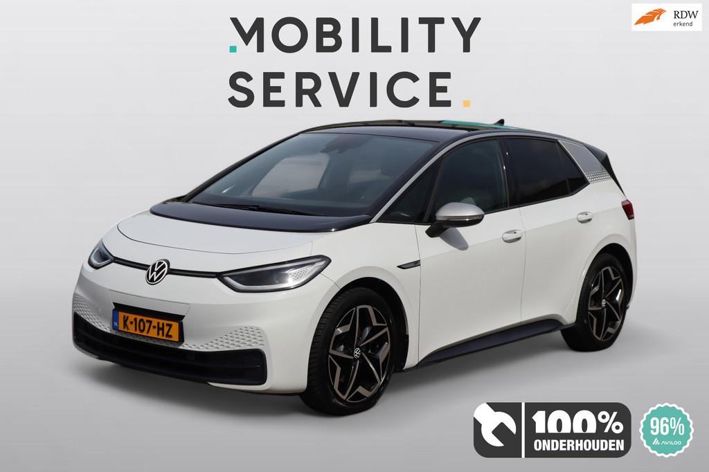 Volkswagen ID.3 First Plus 58 kWh SOH96% ACC Clima Cam CarPl, 966 min, Gebruikt, ID.3, Wit