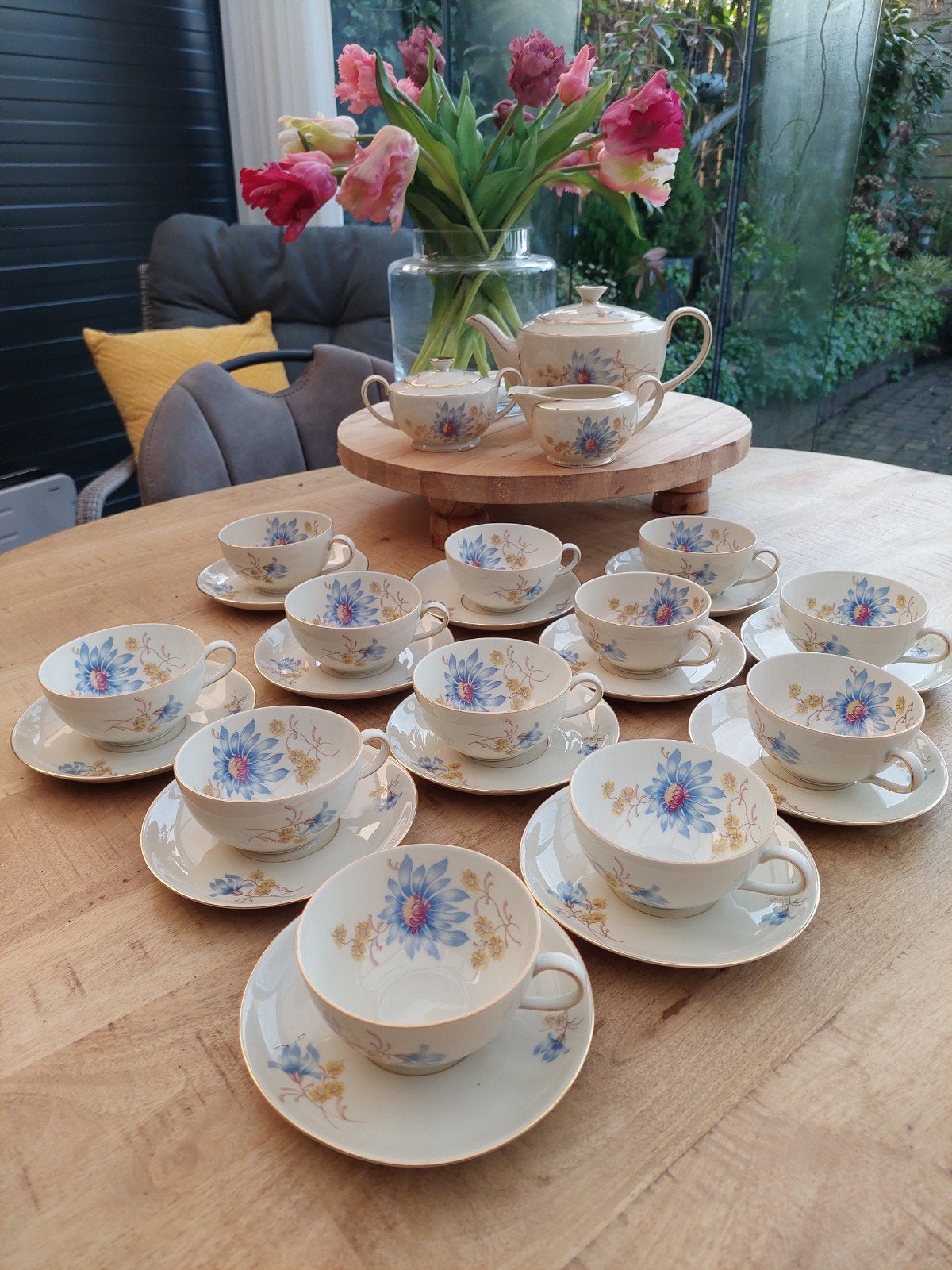 Vintage Bavaria Jaegers & Co. Theeservies - 12 Personen, Ophalen