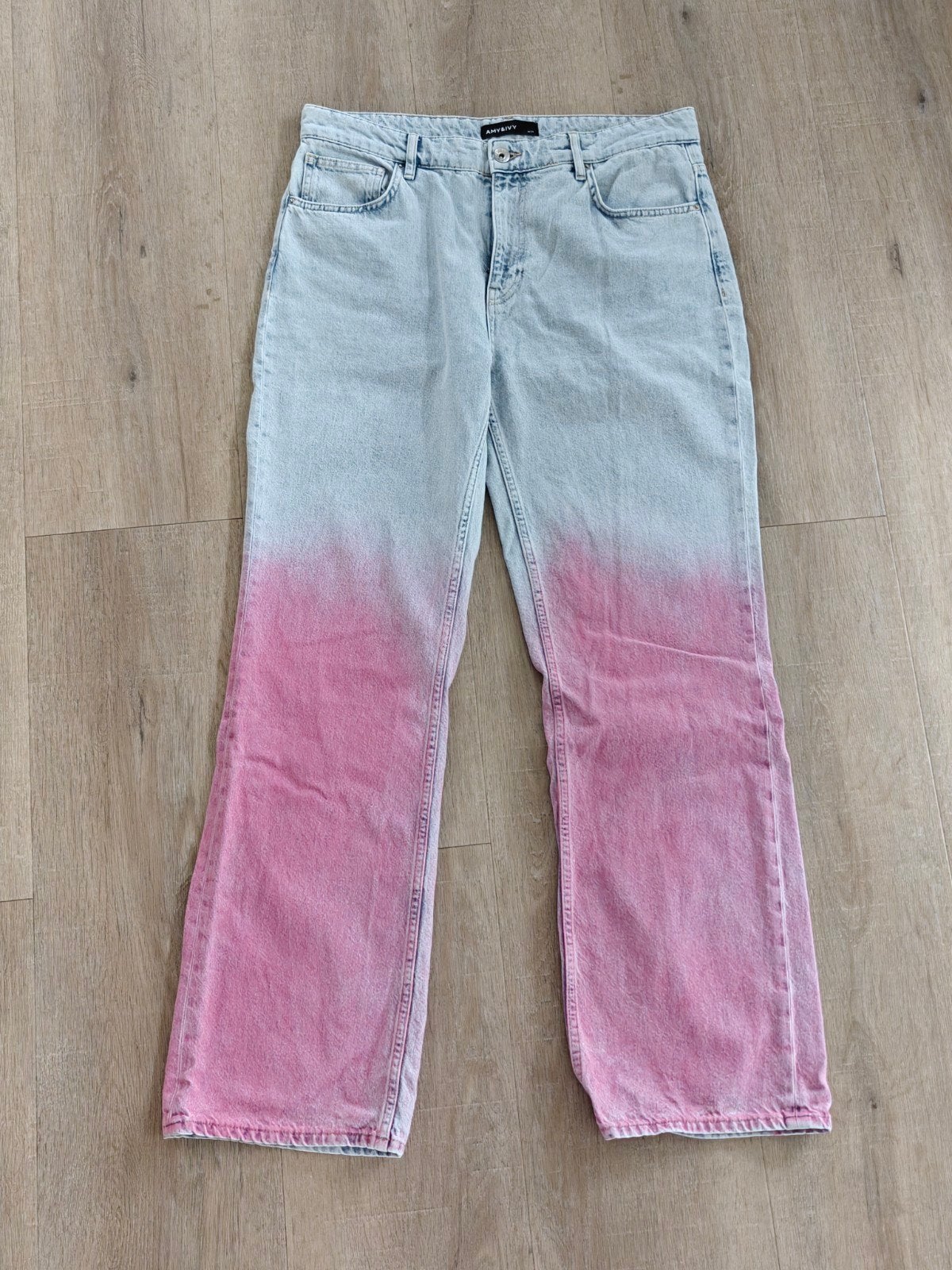 Wijde jeans van Amy & Ivy maat 31., Kleding | Dames, Maat 38/40 (M), Blauw, Ophalen of Verzenden, Zo goed als nieuw