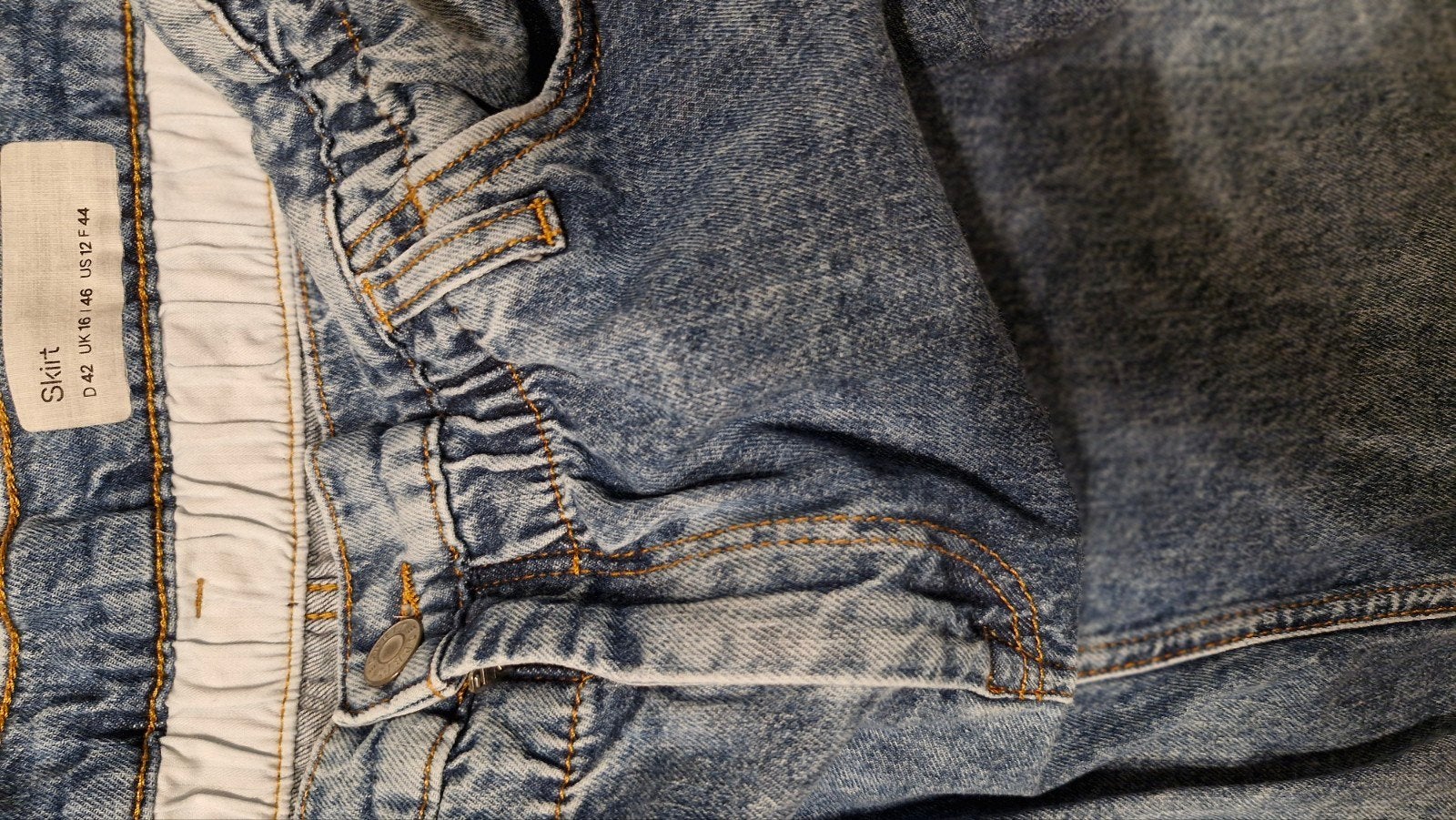 Spijkerrokje Esprit, Ophalen of Verzenden, Zo goed als nieuw, Blauw, W30 - W32 (confectie 38/40)