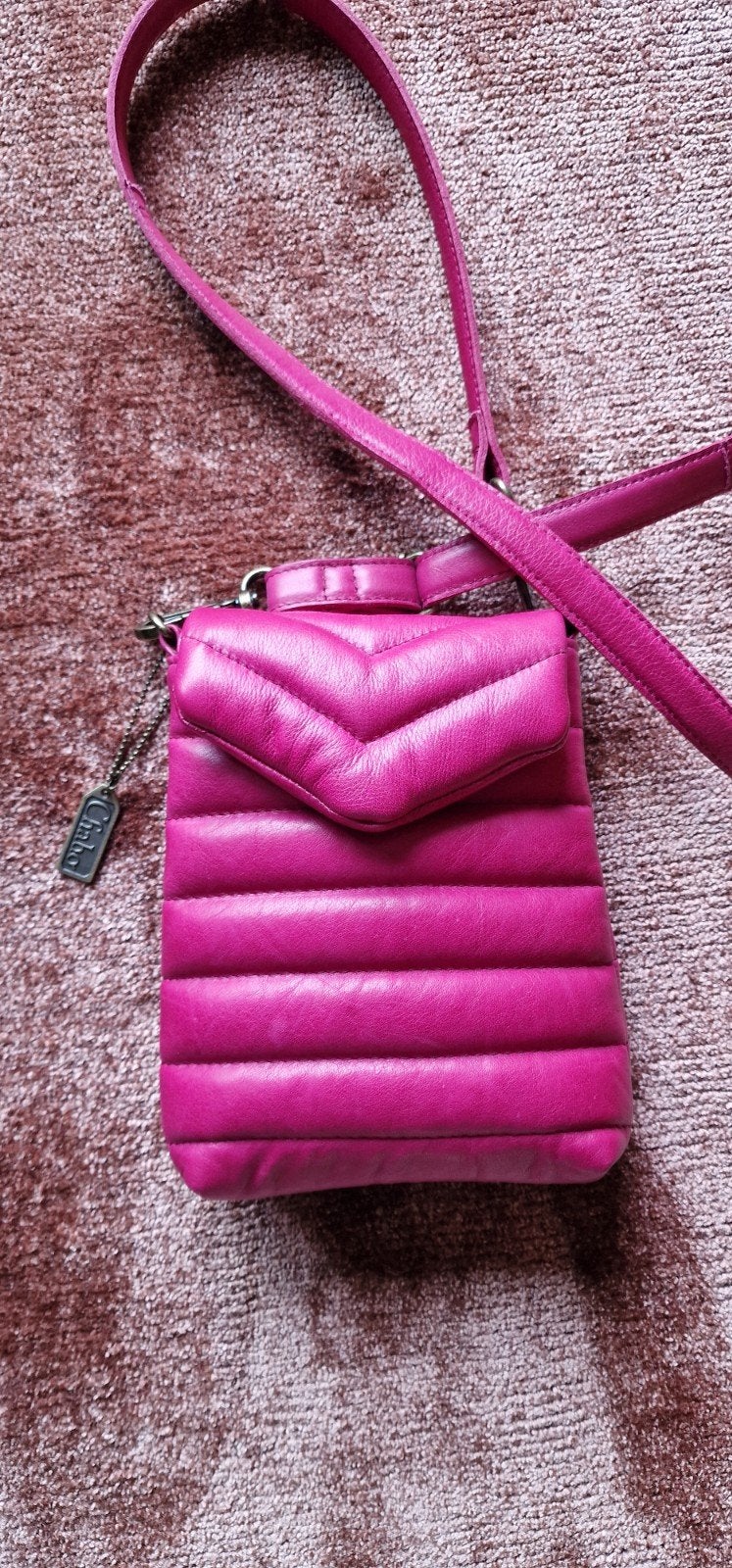 Nieuwe Chabo leren tas, Sieraden, Tassen en Uiterlijk, Tassen | Damestassen, Ophalen of Verzenden, Nieuw, Roze, Schoudertasje