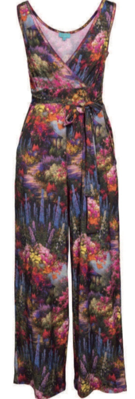 Lalamoure jumpsuit met bloemenprint - Maat L, Kleding | Dames, Meerkleurig, Maat 42/44 (L), Lalamoure, Ophalen of Verzenden