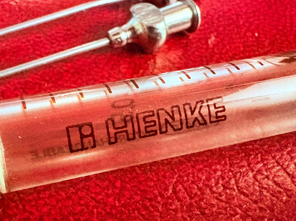 Zeldzame Antieke Henke Injectiespuit 1ml – Complete PTT Set, Ophalen of Verzenden