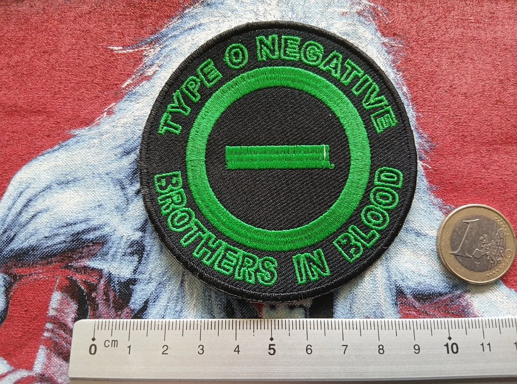 Type O negative mooie brothers in blood 8.5 cm patch t87, Ophalen of Verzenden, Nieuw, Kleding