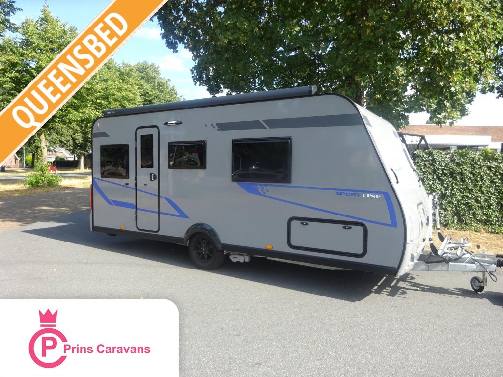 Caravelair Met Queensbed+Mover+Airco+Luifel, Standaardzit, Bedrijf, Schokbreker, 5 tot 6 meter