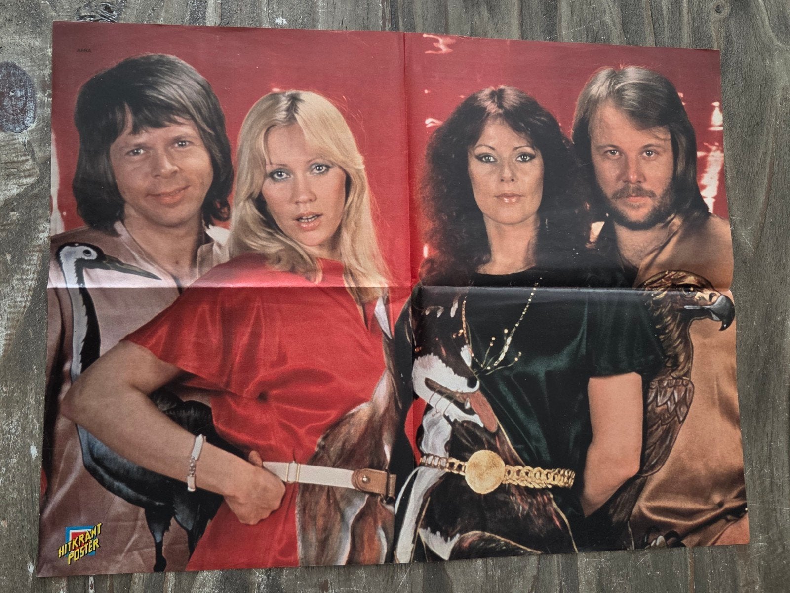 ABBA Poster - Vintage Poster, Verzamelen, Rechthoekig Staand, Ophalen of Verzenden, Zo goed als nieuw, A1 t/m A3