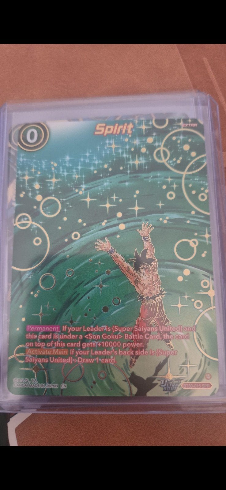 Dragon Ball Super Card Game: Spirit (BT30-015 SPR), Ophalen of Verzenden, Zo goed als nieuw, Losse kaart, Foil