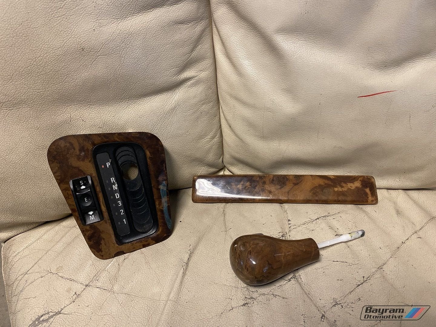 Bmw E36 houten inleg delen set hout  automaat pook 3-serie m, Gebruikt, -, -, Ophalen of Verzenden