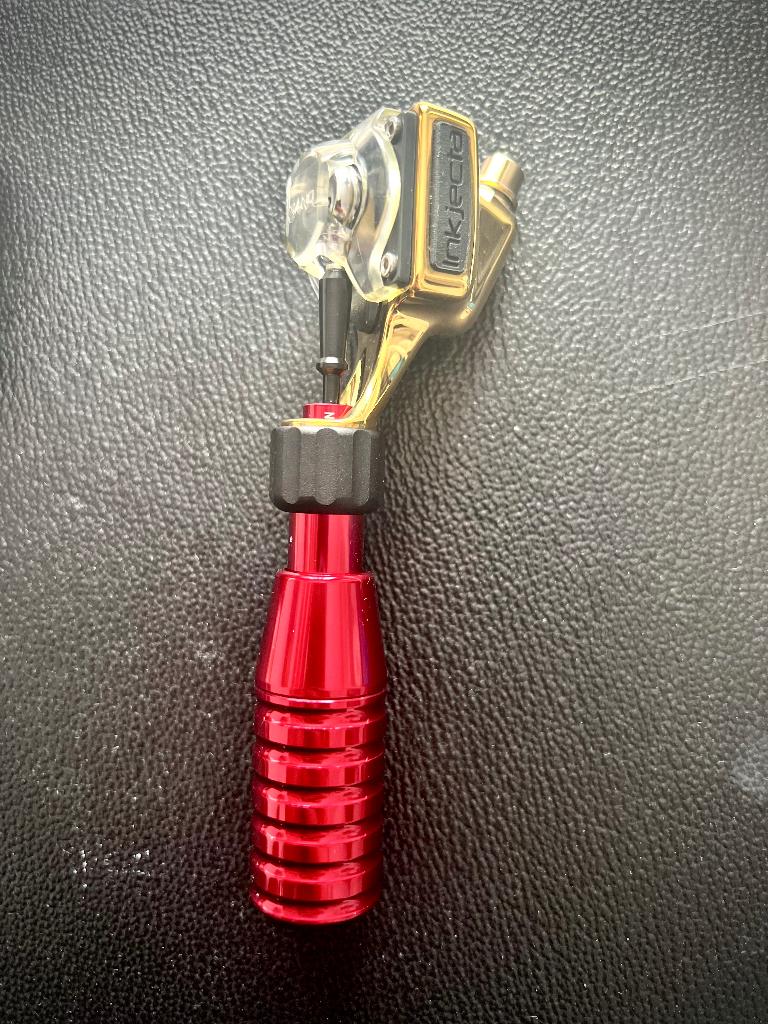 Inkjecta flite nano Élite polished brass + Cheyenne Grip, Hobby en Vrije tijd, Tekenen, Ophalen of Verzenden, Zo goed als nieuw
