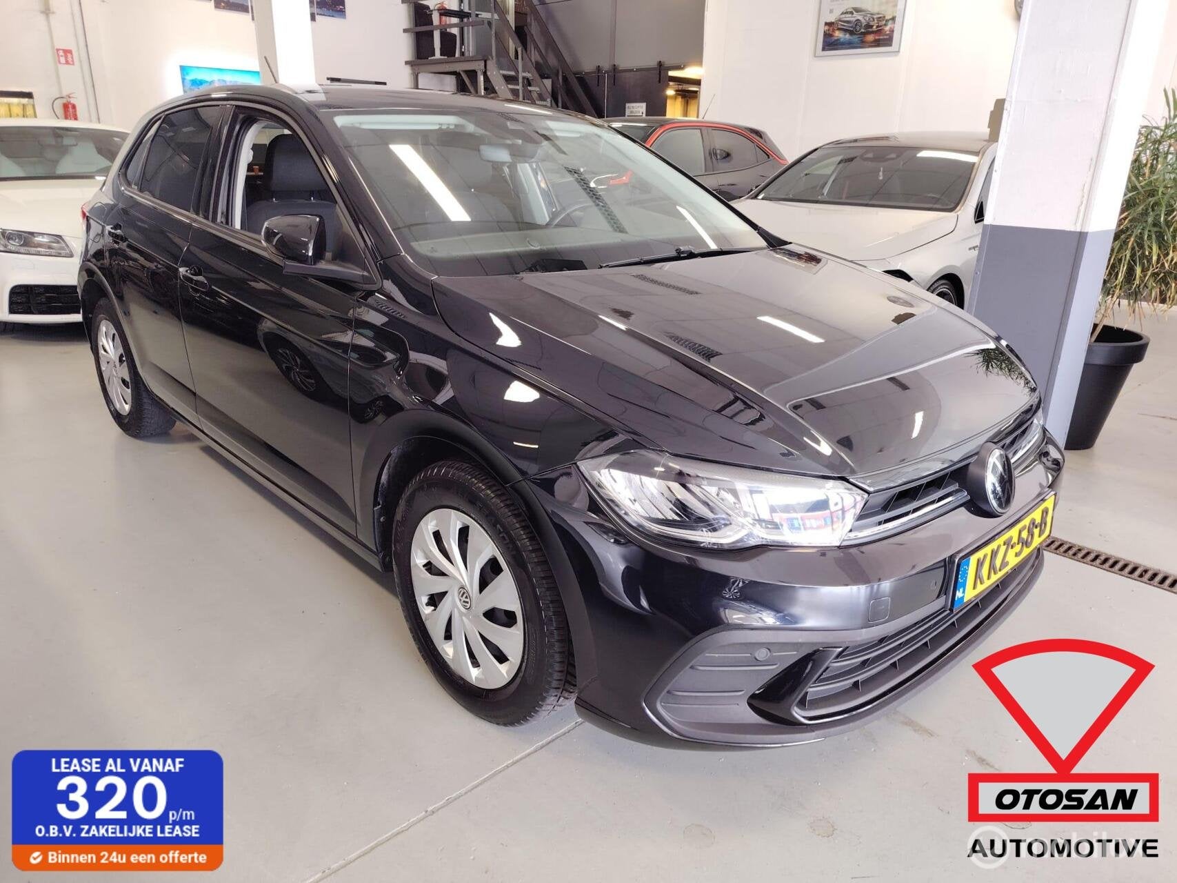 VW Polo 1.0 TSI Life 2023 Keyless Camera 37.000km! NAP, Gebruikt, Euro 6, 95 pk, Zwart