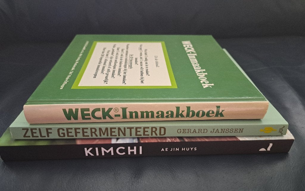 Kookboeken kimchi fermenteren wecken-inmaken in goede staat, Boeken, Ophalen, Zo goed als nieuw, Overige gebieden, Gezond koken