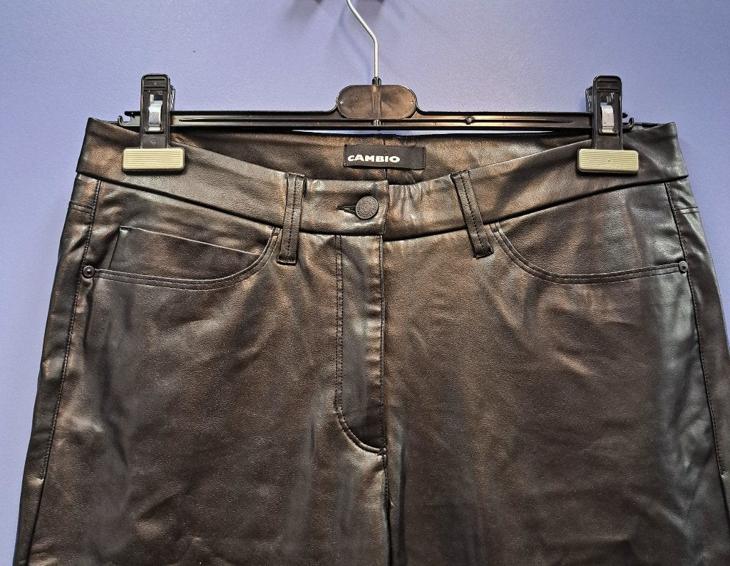 Cambio vegan leather broek model RAY maat 42 art 49919, Cambio, ., Zwart, Maat 42/44 (L)