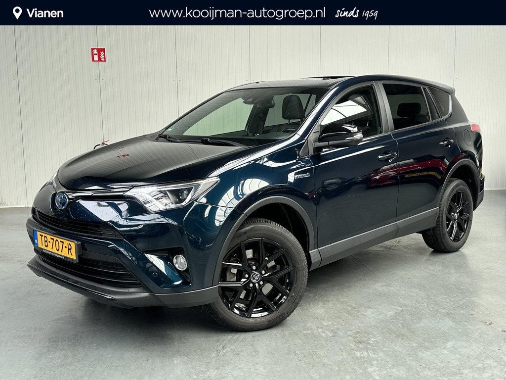 Toyota RAV4 2.5 Hybrid Black Edition, Auto's, Gebruikt, Euro 6, Zwart, Hybride Elektrisch/Benzine