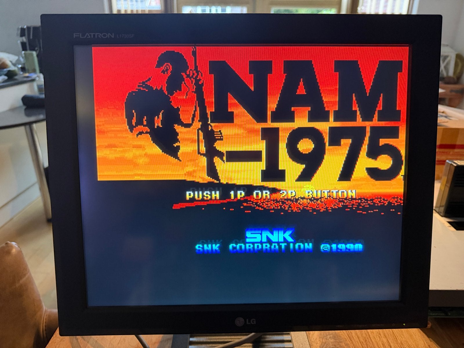 NAM-1975 Neo Geo MVS Cartridge - Klassieke Arcade, Gebruikt, Shooter, 1 speler, Ophalen of Verzenden