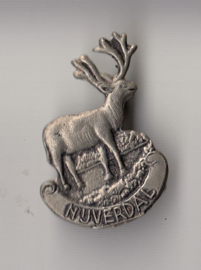 Nijverdal Hert broche, Gebruikt, Niet vindbaar, Niet vindbaar, Speldje of Pin