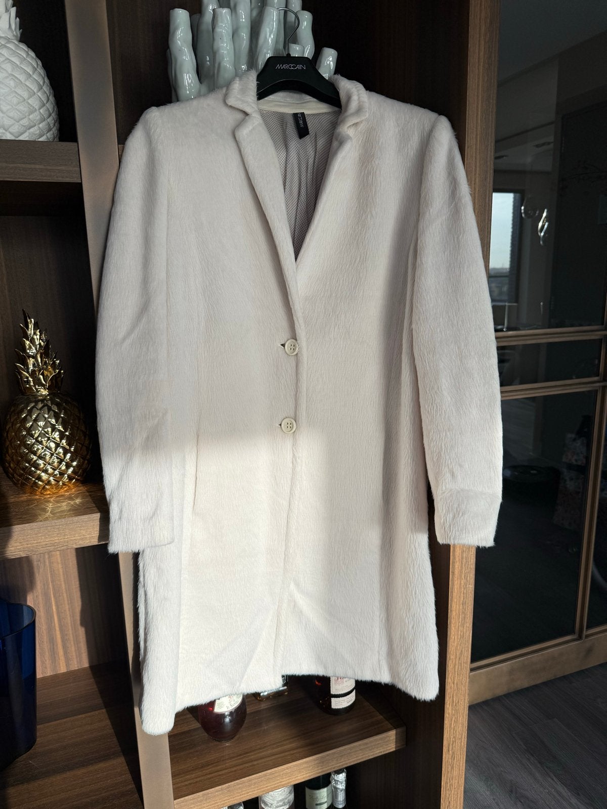 Marccain jas, Ophalen of Verzenden, Zo goed als nieuw, Maat 42/44 (L), Beige