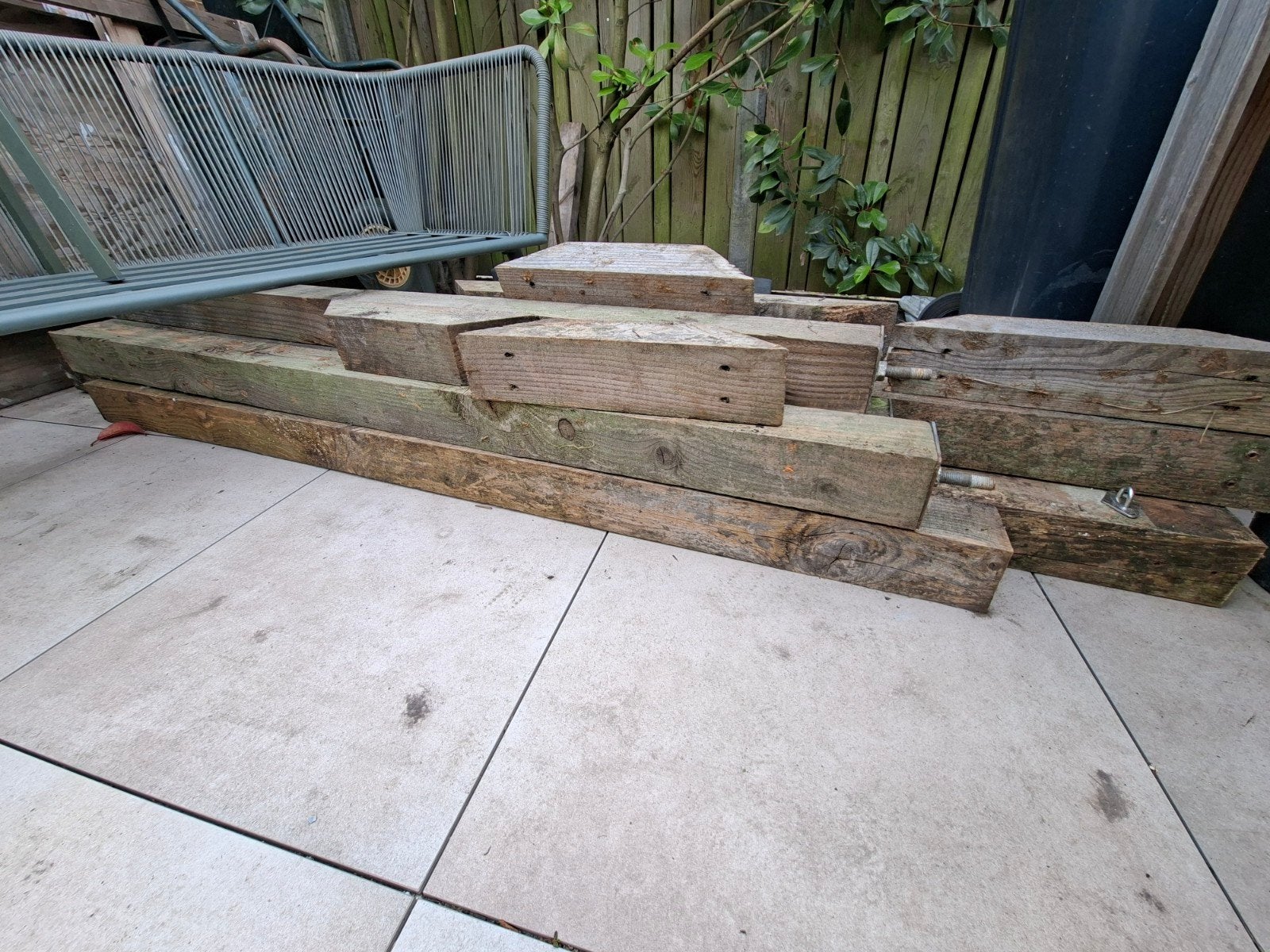 Douglas pergola. ca 380x250 en 2m.hoog, Ophalen, Gebruikt