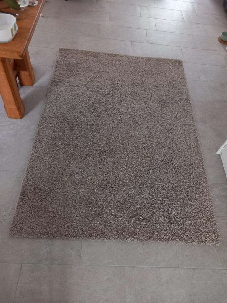 IKEA vloerkleed 195x135cm, Ophalen, Gebruikt, 100 tot 150 cm, Bruin
