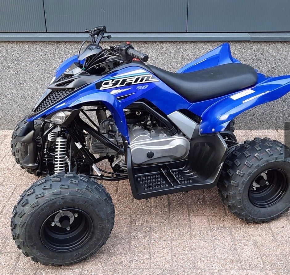 Stoere blauwe quad voor kinderen - YFM 90cc, 1 cilinder, 11 kW of minder