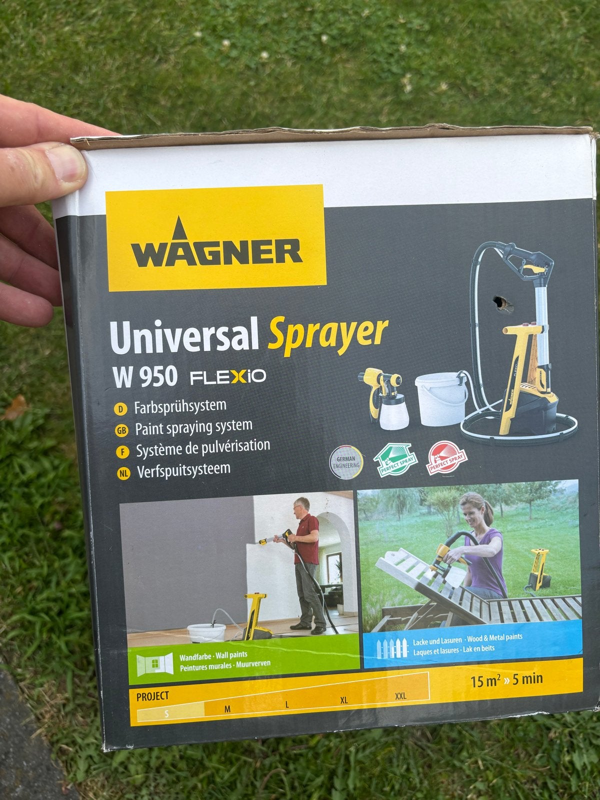 Wagner Universal Sprayer W 950 FLEXiO Verfspuitsysteem, Doe-het-zelf en Verbouw, Schildersmaterialen, Ophalen of Verzenden, Gebruikt
