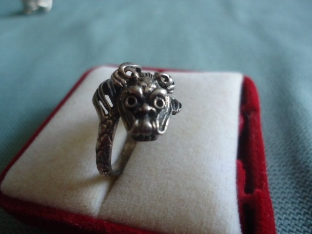 zilver draken ring, Nieuw, Ophalen of Verzenden, Kleiner dan 17, Dame