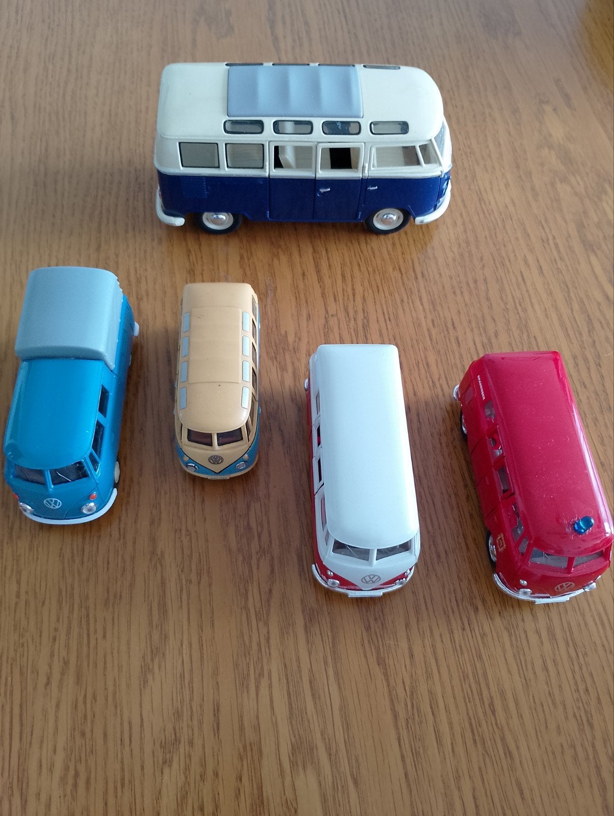 Set van 5 Volkswagen T1 busjes - modelauto's alleen ophalen, Ophalen, Gebruikt