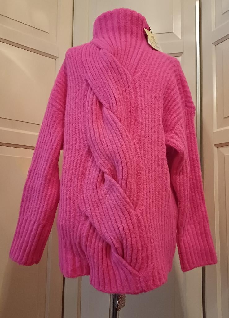 Zachte trui Fuchsia TU 40 42 Nieuw ( Jool ), Kleding | Dames, Truien en Vesten, Ophalen of Verzenden, Nieuw, Maat 38/40 (M), Roze