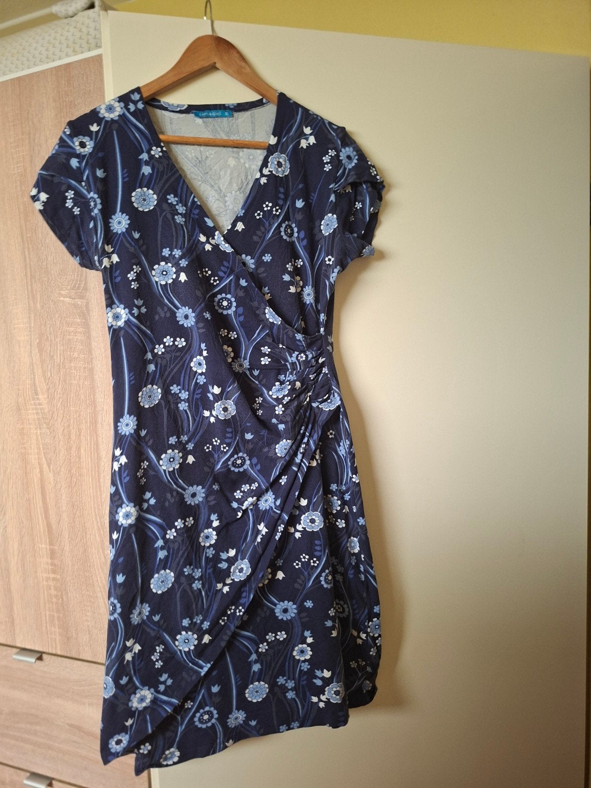 Lien & Giel jurk blauw - Maat XL, Blauw, Maat 46/48 (XL) of groter, Lion & Giel, Ophalen of Verzenden