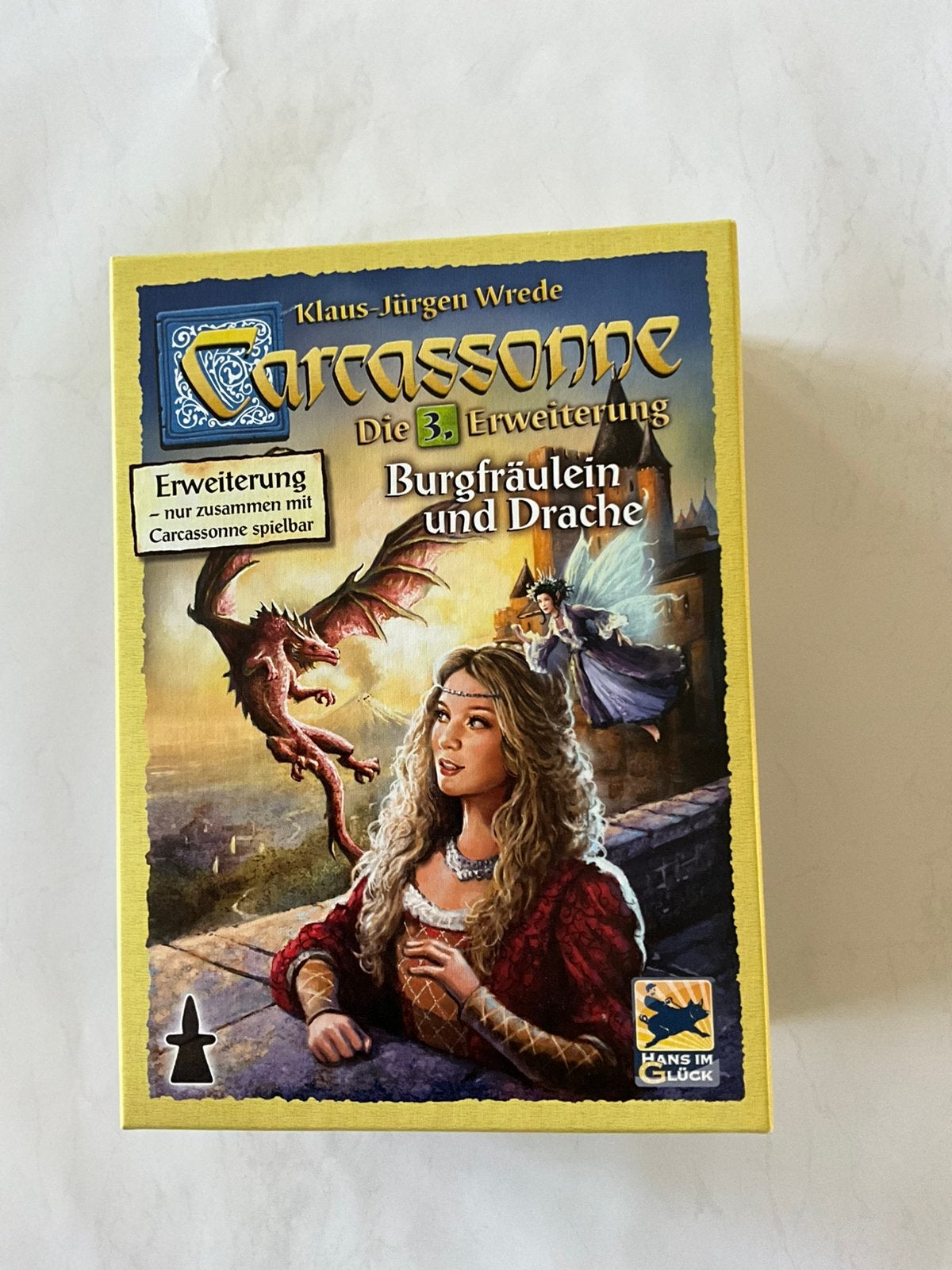 Carcassonne uitbreiding 3: De Draak, de Fee en de Jonkvrouw, Ophalen, Zo goed als nieuw