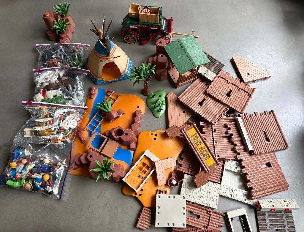 ✨Playmobil ✨FORT RENO MEGA WESTERN SET 4072, Ophalen of Verzenden, Zo goed als nieuw