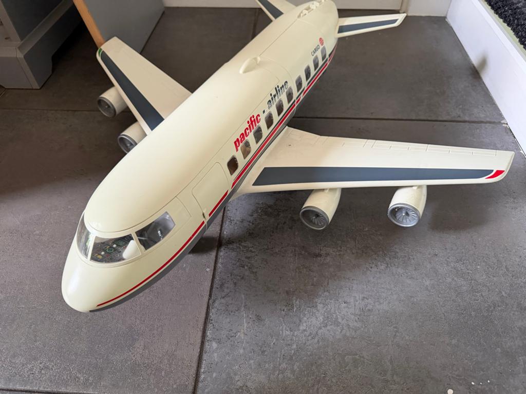 Playmobil Pacific Airline Vliegtuig met Interieur, Ophalen of Verzenden, Gebruikt, Complete set