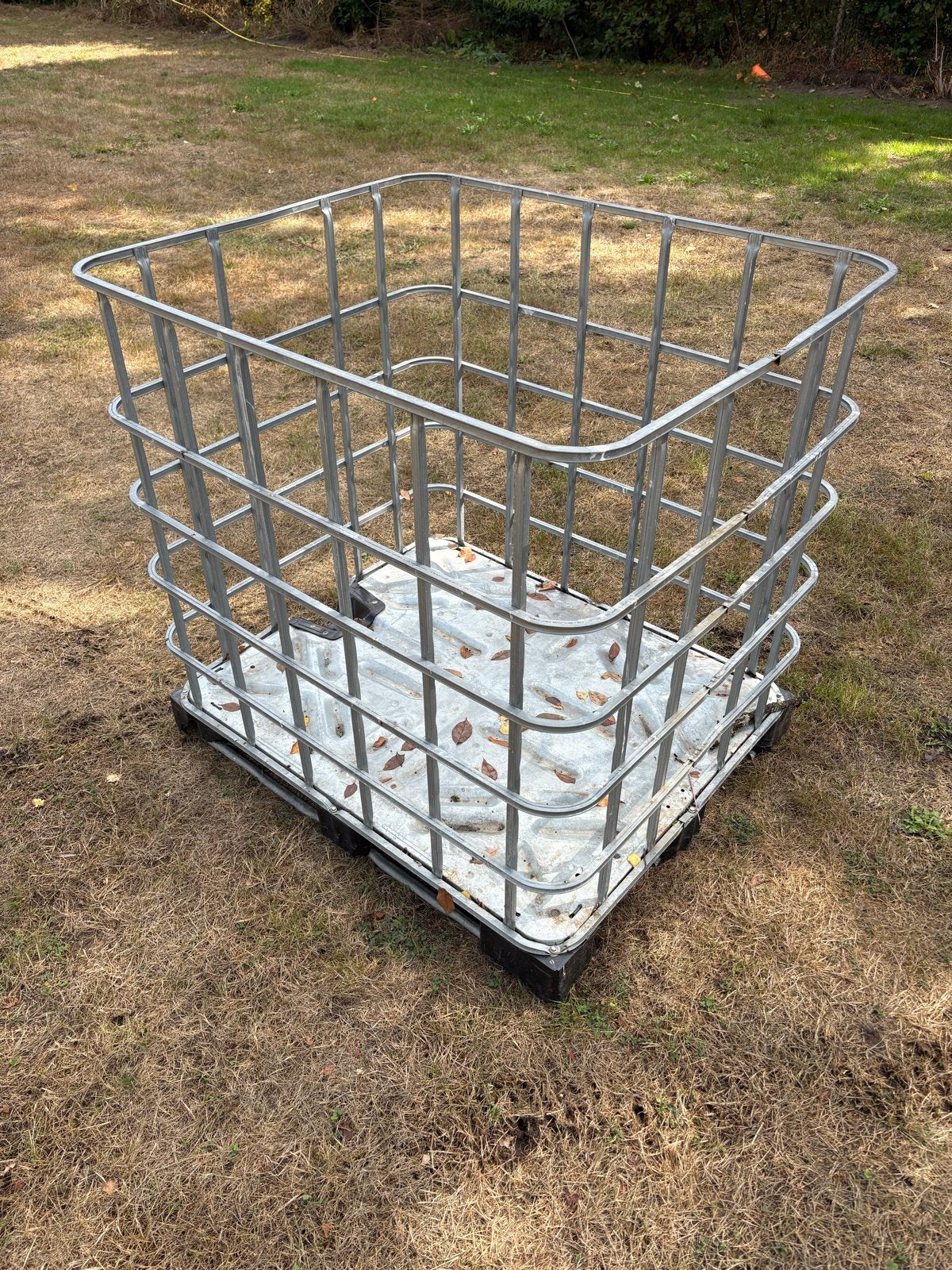 IBC krat stale pallet, Ophalen