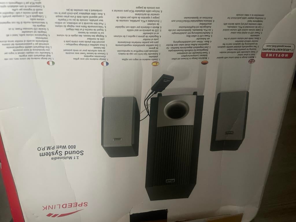 Speedlink Gravity 2.1 Multimedia Sound System, Ophalen of Verzenden, Gebruikt, Overige merken