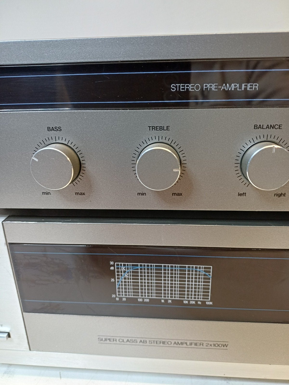 Philips F4238 & F3238 Versterker Set - Topstaat Jaren '80, Overige merken, Gebruikt, Ophalen of Verzenden, 60 tot 120 watt