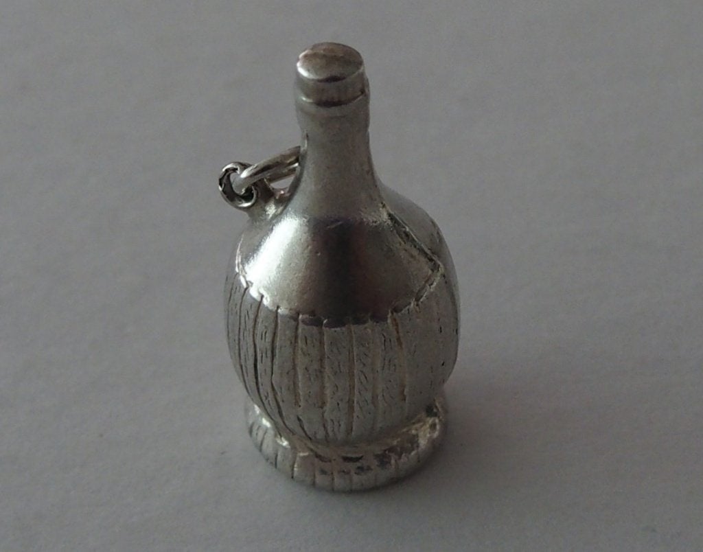 ZILVEREN HANGER: CHIANTIFLES, Verzenden, Zilver, Hanger