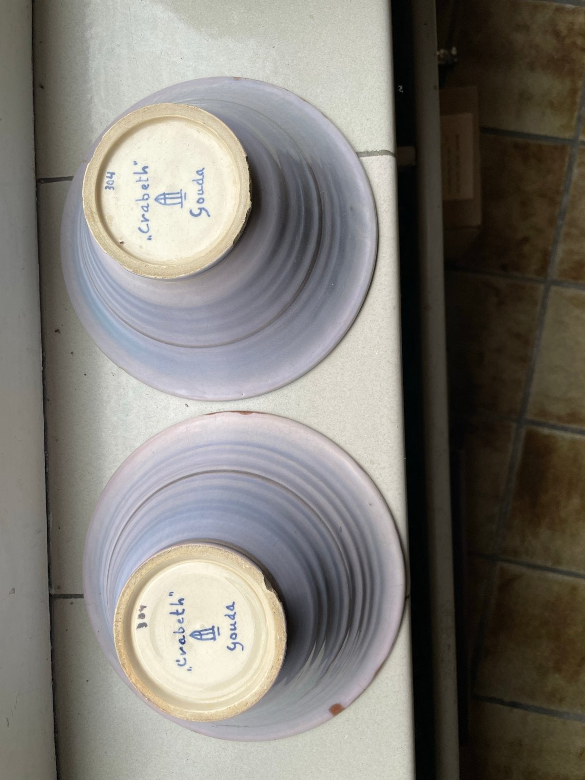 2x Crabeth Gouda schaaltjes - Uniek handgemaakt, Ophalen