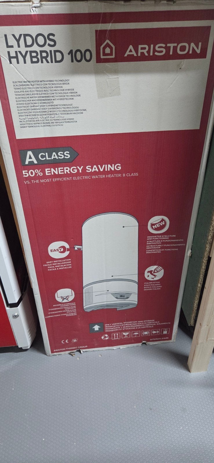 Ariston Lydos Hybrid 100 A-klasse Boiler - Nieuw, Ophalen of Verzenden